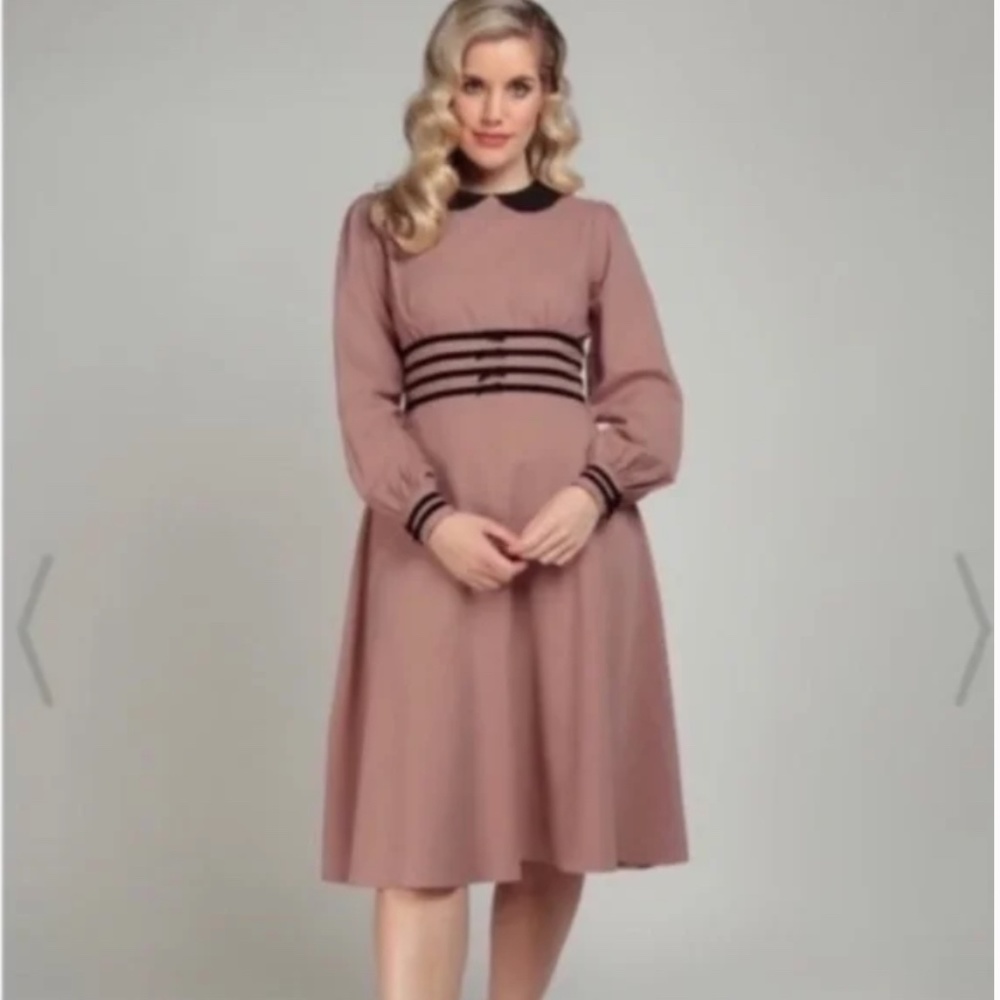 Collectif Mauve Nutcracker Christmas Swing Dress- NWT